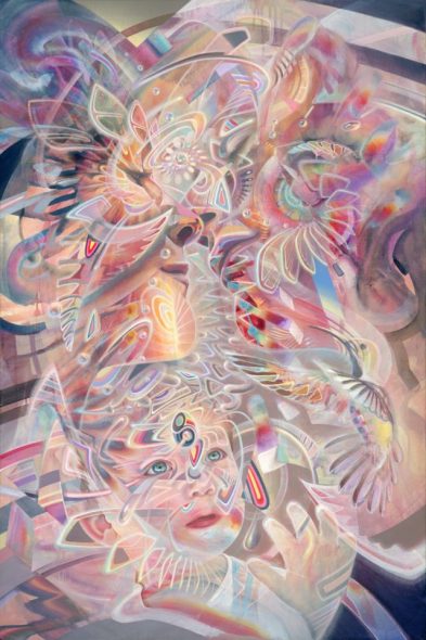 dennis konstantin bax, Hyperpop, visionary art, dmt, fantasy, abstract, art, psychedelic, surealism, surrealismus, prints, schamanismus, quantum realism, gequantelter realismus, dali, cyber, berühmter deutscher maler, famous german artist, ayahuasca art