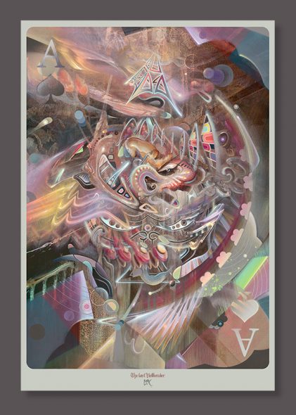 Moetorhead poster print Psychedelic Visionary art by Dennis Konstantin Bax