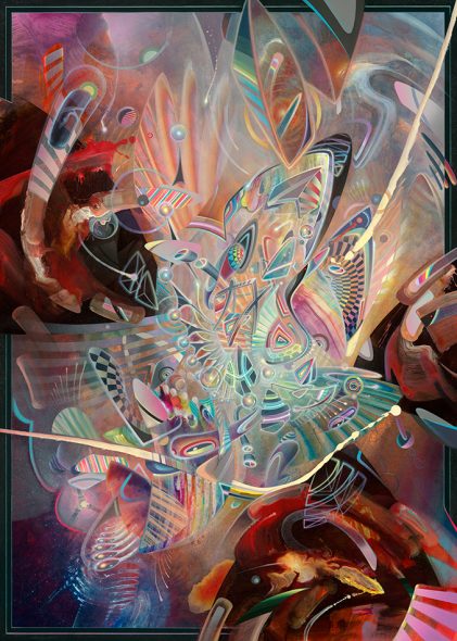 Psychedelic abstract fine art print limited edition by dennis konstantin bax