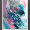 Limited Edition Fine Art Print canvasprint Dennis Konstantin Bax Psychedelic visionary art surrealism kunstdruck psychedelisch surrealismus Abstract Portrait of a woman with bird