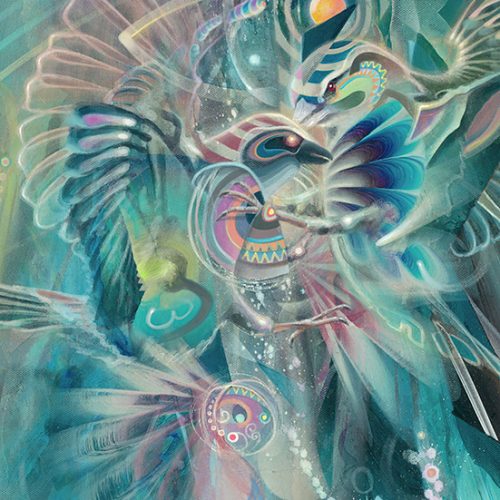 Visionary psychedelic art print ayahuasca psychedelische kunst kunstdruck