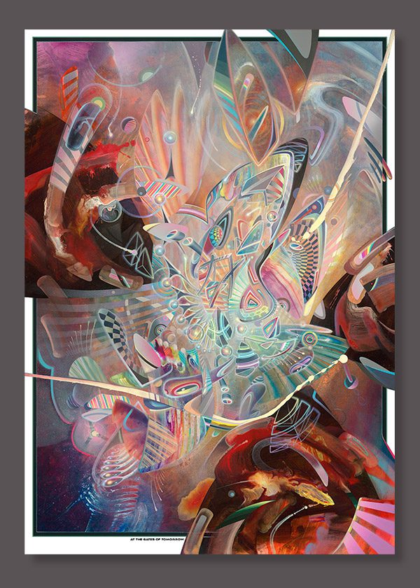 Psychedelic Visionary art print dennis konstantin bax poster kunstdruck ayahuasca psychedelische kunst hamburg