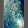 Psychedelic Visionary art print Fighting Birds dennis konstantin bax poster kunstdruck ayahuasca psychedelische kunst hamburg