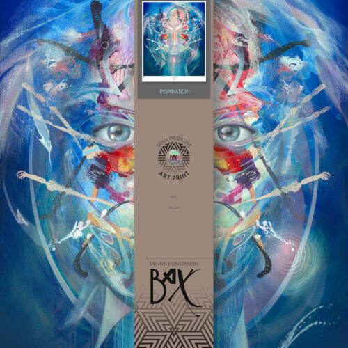 psychedelic visionary art print poster konstantin bax behind blue eyes 2