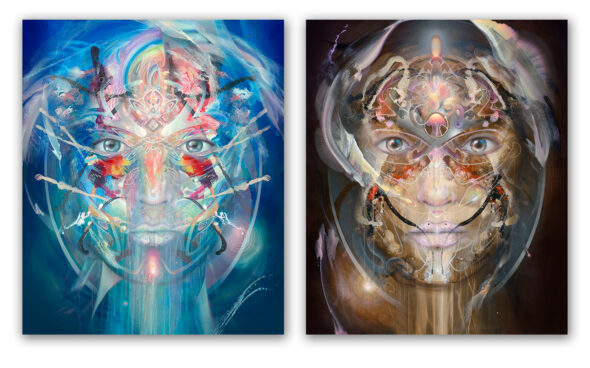 Konstantin Bax Psychedelic art portraits