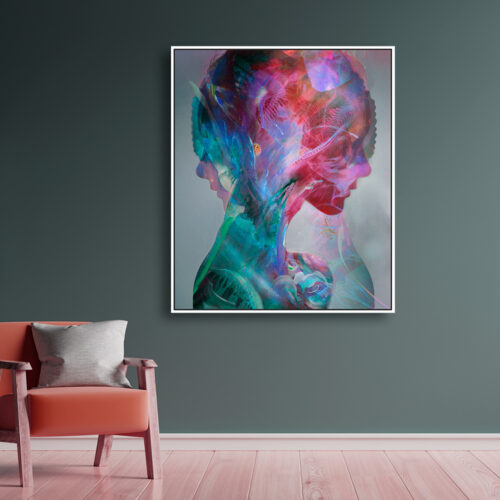 limited edition print konstantin bax abstract psychedelic art portrait 2