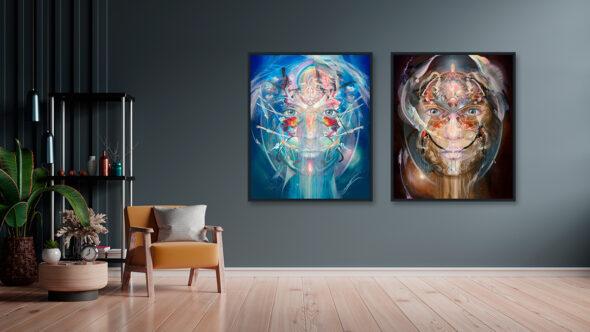 psychedelic art portraits konstantin bax