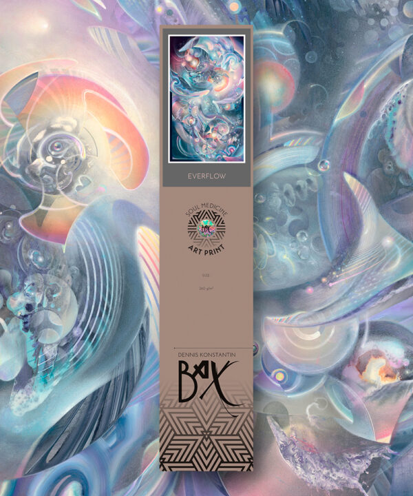psychedelic art print visionary poster konstantin bax 1