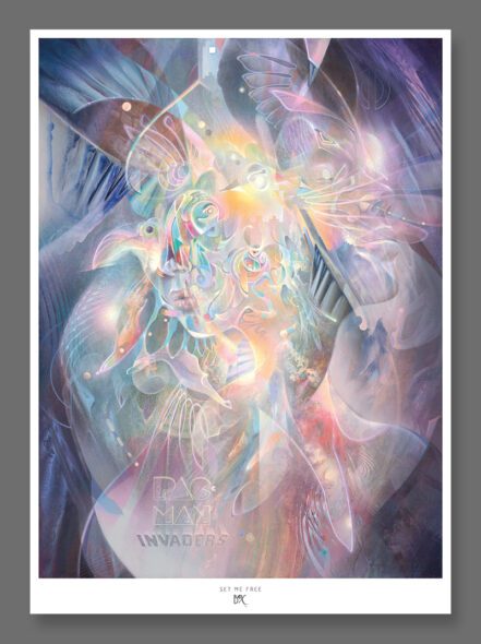 Artprint poster psychedelic visionary art konstantin bax limited edition 21