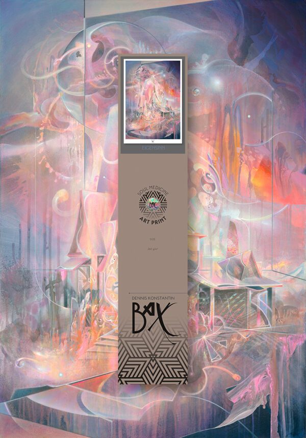 Artprint poster psychedelic visionary art konstantin bax limited edition 30
