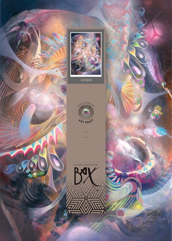 Artprint poster psychedelic visionary art konstantin bax limited edition 40