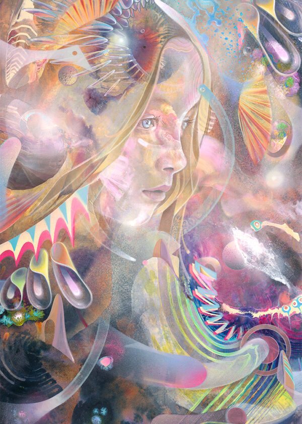 Artprint poster psychedelic visionary art konstantin bax limited edition 43