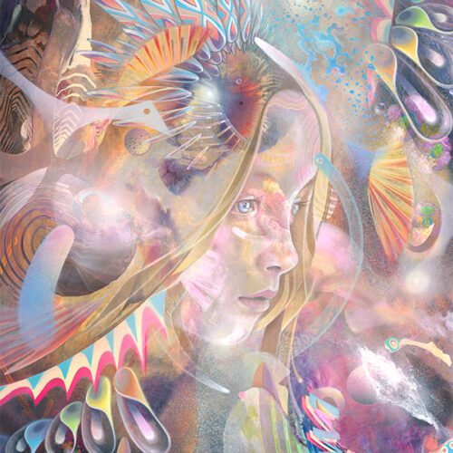 Artprint poster psychedelic visionary art konstantin bax limited edition 44
