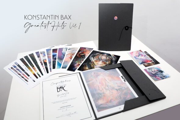 Psychedelic Art Konstantin Bax Limited Edition box set artprints limitierte kunstdrucke mappe 7184