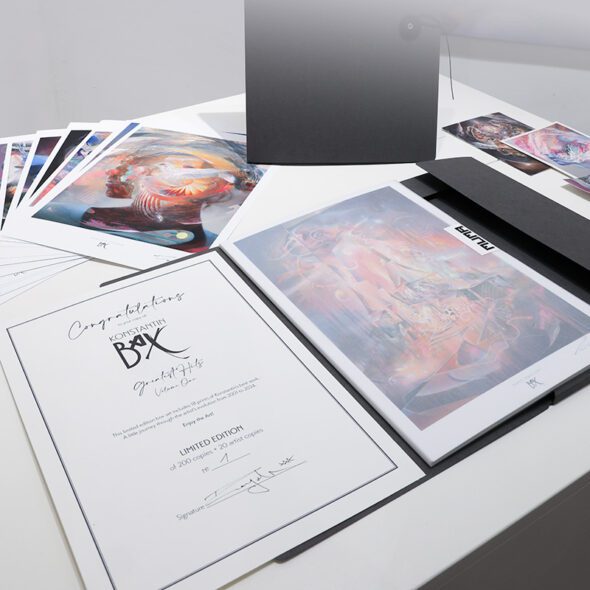 Psychedelic Art Konstantin Bax Limited Edition box set artprints limitierte kunstdrucke mappe 714