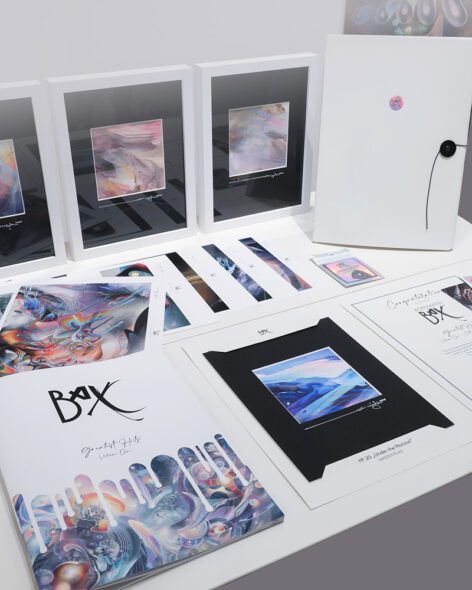 Psychedelic Art Konstantin Bax Limited Edition box set artprints limitierte kunstdrucke mappe 12