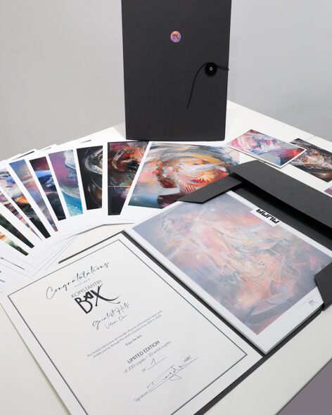 Psychedelic Art Konstantin Bax Limited Edition box set artprints limitierte kunstdrucke mappe 7189