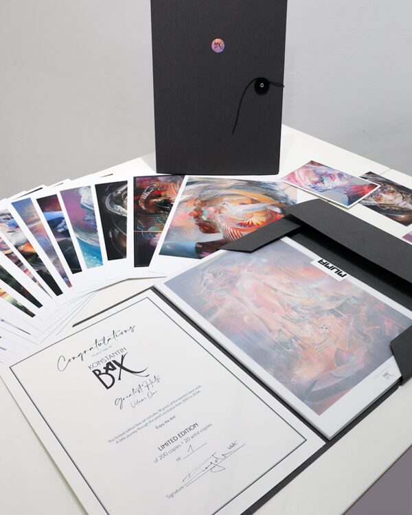 Psychedelic Art Konstantin Bax Limited Edition box set artprints limitierte kunstdrucke mappe 7189